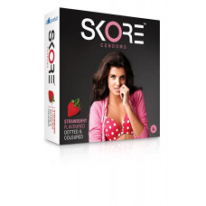 Skore Strawberry Condoms (Pack of 3)