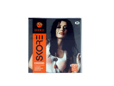 Skore Orange Condoms (Pack of 3)