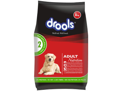 Drools 100% Vegetarian Adult Dog Food - 3kg 