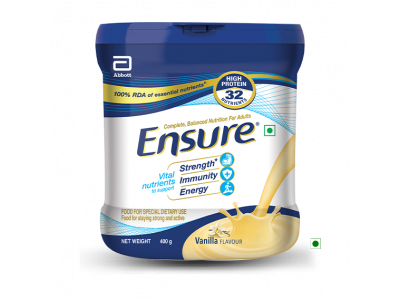 Ensure Complete, Balanced Nutrition Drink for Adults with Nutri – Strength Complex (Vanilla Flavour) – 400g