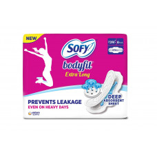 Sofy Bodyfit XL Soft Sanitary Pads (Pack of 6)