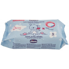 Chicco Soft Cleansing Wipes Without Flip 72 Pcs 