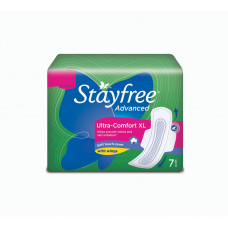 J&j Stayfree Advance XL Ultra Comfort Sanitary Pads (Pack of 7)
