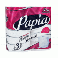 Papia Toilet Roll 3 Ply (Pack of 4)