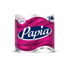 Papia Toilet Roll 3 Ply (Pack of 8)
