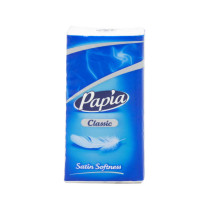 Papia Pocket Tissues 4 Ply 10 Tissues (Pack of 10)