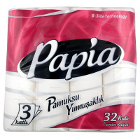 Papia Toilet Rolls 3 Ply (Pack of 32)