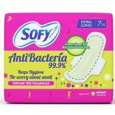 Sofy Bodyfit Anti Bacterial XL Sanitary Pads (Pack of 7)