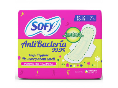 Sofy Bodyfit Anti Bacterial XL Sanitary Pads (Pack of 7)