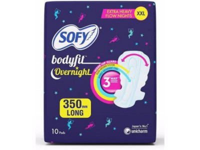 Sofy Bodyfit Overnight XXL Sanitary Pads (Pack of 10)
