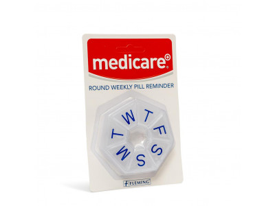 Flemlng Medicare+ Round 7-sided Weekly Pill Box (Md - 104c)
