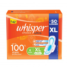 Whisper Choice With Wings XL Sanitary Pads (Pack of 7)