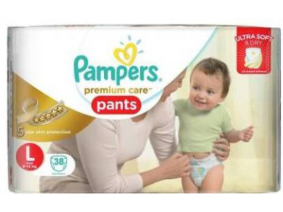 Pampers Premium Care Pants Large Diapers (Pack of 38)