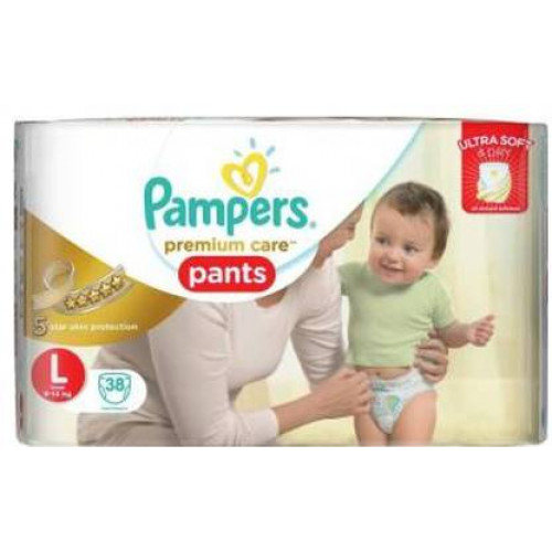 Pampers Premium Care Pants with Aloe Vera  CottonLike Softness  Size  Diaper Large Buy packet of 17 diapers at best price in India  1mg