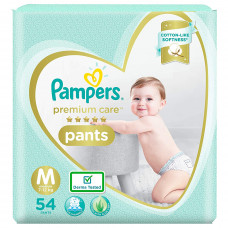 Pampers Premium Care Pants Medium Diapers (Pack of 54)