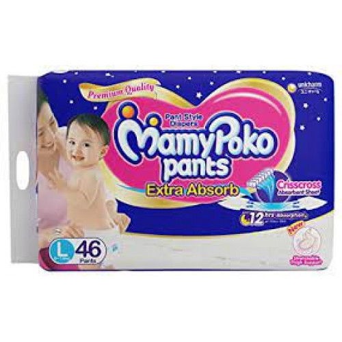 MamyPoko Pants Extra Absorb DiaperLarge Size Pack of 50 Diaper L 50  L   Buy 50 MamyPoko Pant Diapers  Flipkartcom