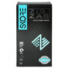 Skore Zig Zag Dotted and Ribbed Condoms (Pack of 10)