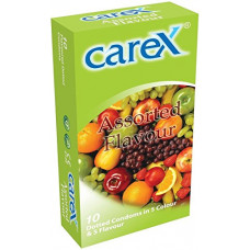 Carex Assorted Flavour Condoms - 10 Pcs