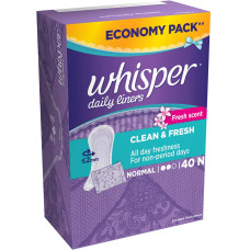 Whisper Daily Liners (Pack of 40)