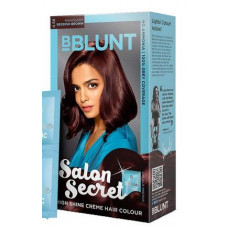 BBLUNT Salon Secret High Shine Creme Hair Colour, Chocolate Dark Brown 3, 100g with Shine Tonic, 8ml, No Ammonia