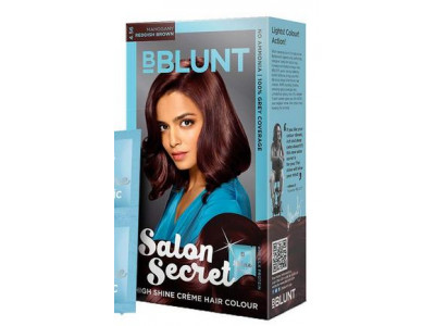 BBLUNT Salon Secret High Shine Creme Hair Colour, Chocolate Dark Brown 3, 100g with Shine Tonic, 8ml, No Ammonia