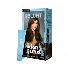 BBLUNT Salon Secret High Shine Creme Hair Colour, Natural Brown 4.31, 100g with Shine Tonic, 8ml, No Ammonia