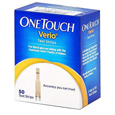 One Touch Verio Glucometer Strips (Pack of 50)