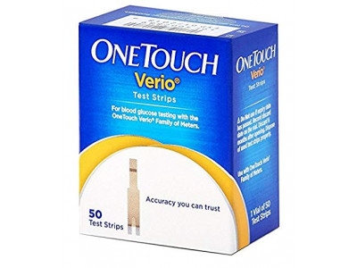 One Touch Verio Glucometer Strips (Pack of 50)