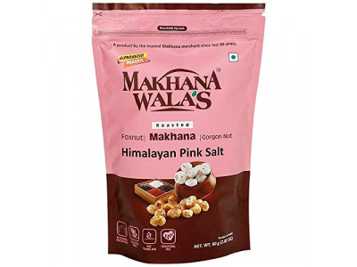 Makhanawalas Himalayan Pink Salt Roasted Makhana 80 gm  