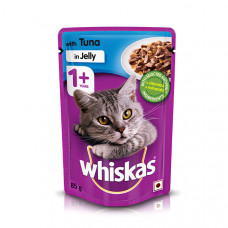 Whiskas Adult Jelly Tuna 85 gms  