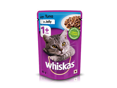 Whiskas Adult Jelly Tuna 85 gms  