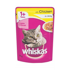 Whiskas Adult Jelly In Chicken 85 gms  