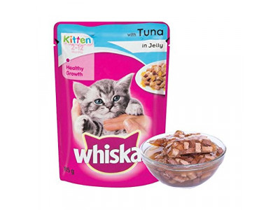 Whiskas Kitten Jelly In Tuna 85 gms  