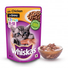 Whiskas Kitten Jelly In Chicken 85 gms  