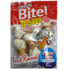 Super Bite Chicken Bone Knotted (Pes01) 5 Pcs  