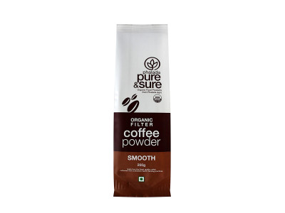 Pure and Sure Organic Coffee Powder  Smooth 200 gm  