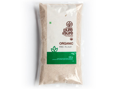Pure and Sure Organic Ragi Flour 500 gm  