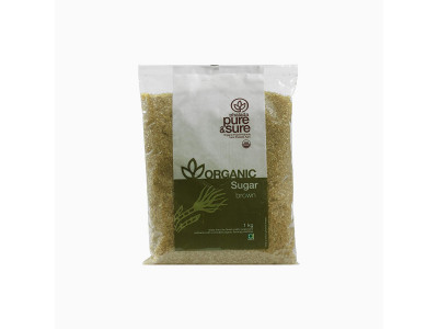 Pure and Sure Organic Brown Sugar 1 Kg  