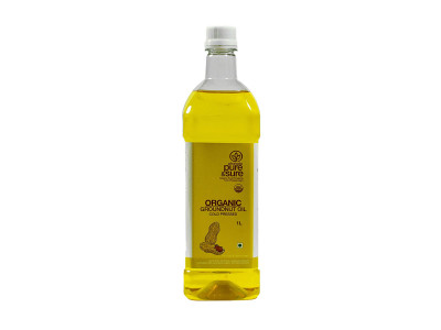 Pure and Sure Organic Ground Nut Oil 1 Ltr  