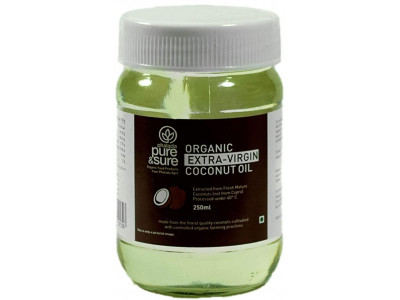 Pure and Sure Organic E V Coconut Oil 250 ml  