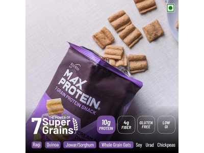 Ritebite Max Protein Snacks Cream and Onion 60 gm  