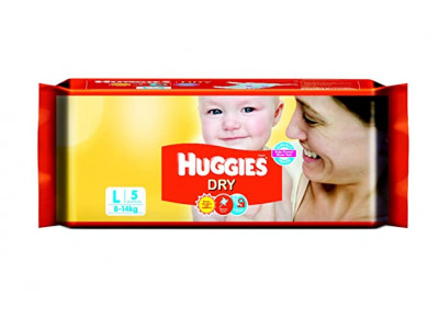 Huggies Dry Large Diaper (Pack of 5)