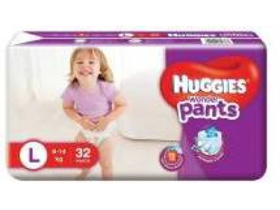 Huggies Wonder Pant Diapers Large (Pack of 32)