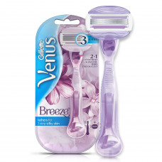 Gillette Venus Breeze Hair Removal Razor for Women with Avocado Oils and Body Butter, Freesia Scent