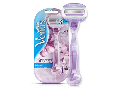 Gillette Venus Breeze Hair Removal Razor for Women with Avocado Oils and Body Butter, Freesia Scent