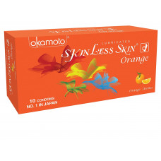 Okamoto Skinless Skin Orange Condoms (Pack of 10)