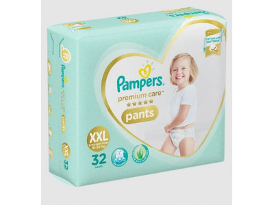 Pampers Premium Care Pants XXL Diapers (Pack of 32)