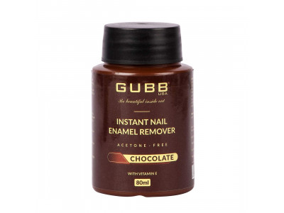 Gubb Instant Nail Enamel Remover Chocolate 80 ml  