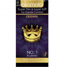 Okamoto Super Thin & Soft Crown Condoms (Pack of 10)