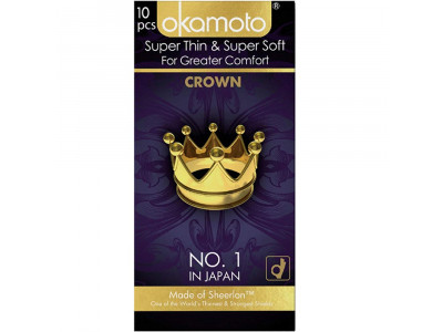 Okamoto Super Thin & Soft Crown Condoms (Pack of 10)